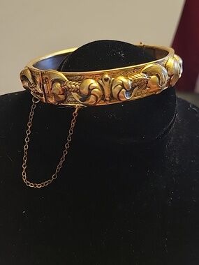 Art Nouveau Hinged Bracelet